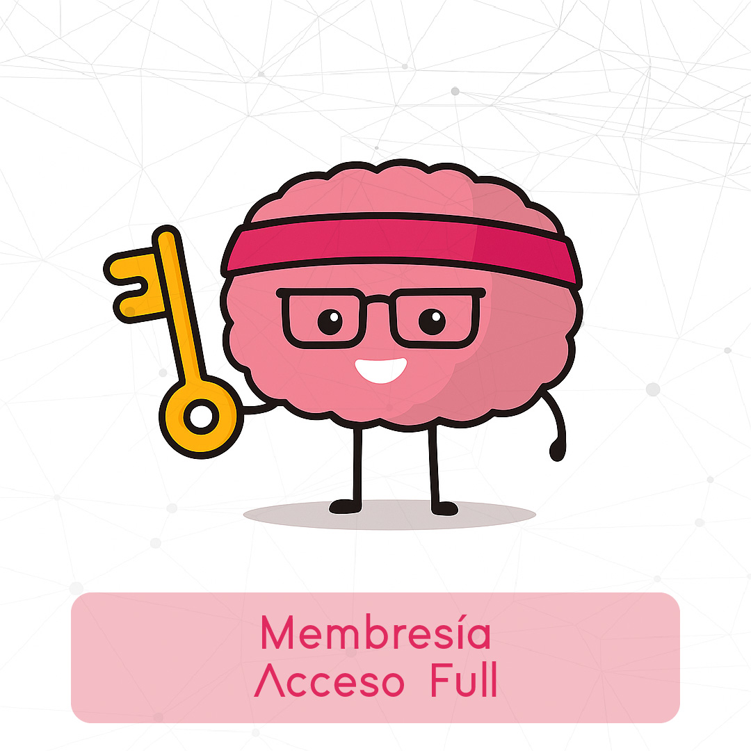 Acceso total al Gimnasio Mental para fortalecer habilidades de Enfoque Mental, Escucha Activa, Memoria Inteligente, Comprensión y Análisis.